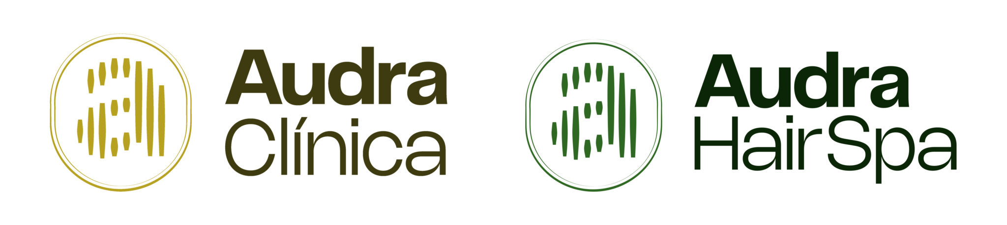 Logo Audra Clínica e Audra Hair Spa
