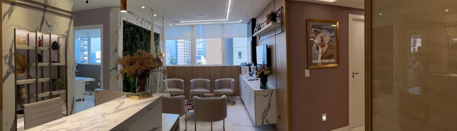 Imagem Horizontal com Amplo Foco da Audra Clínica e Hair Spa